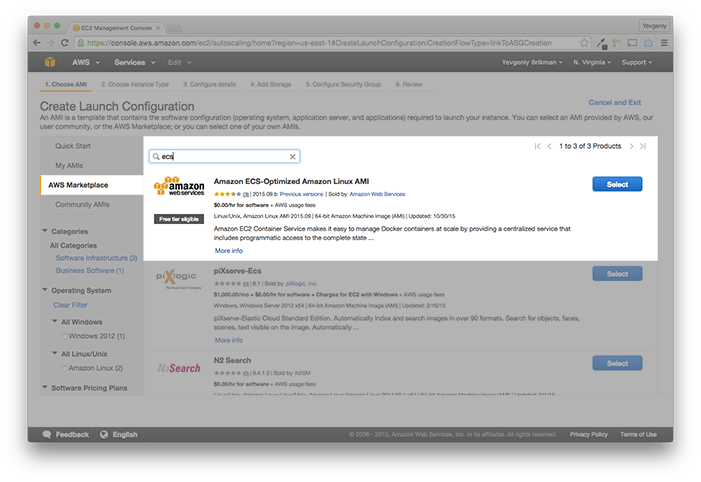 Use the Amazon ECS-Optimized Amazon Linux AMI