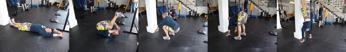 Inverted burpee