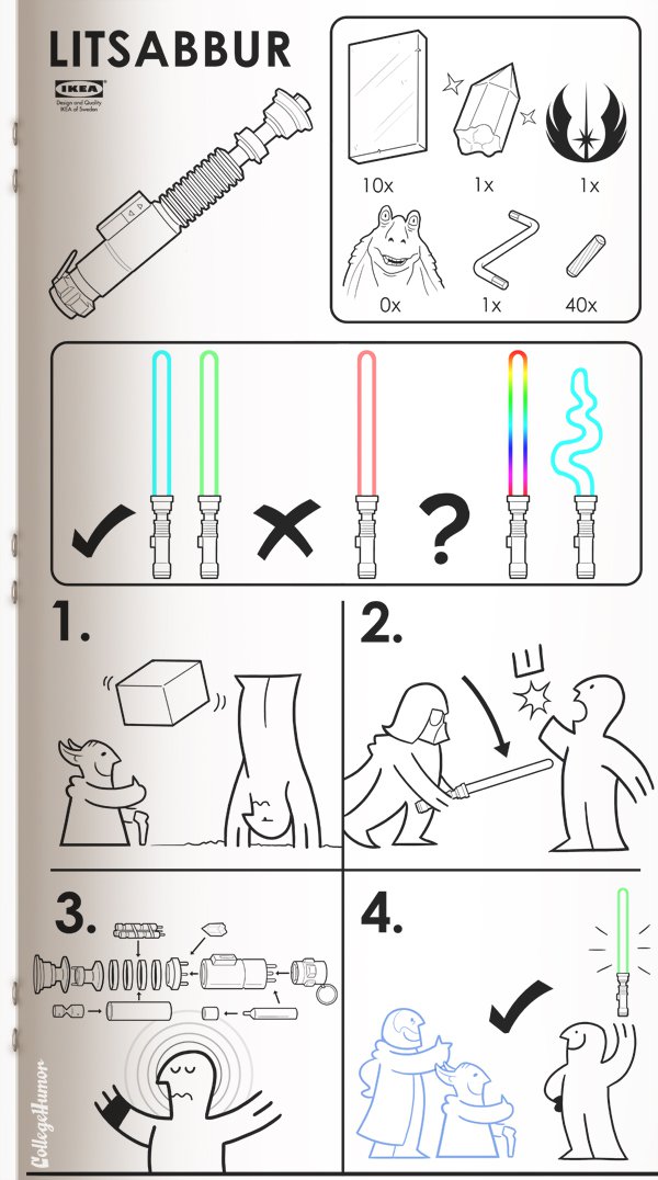 Ikea lightsaber