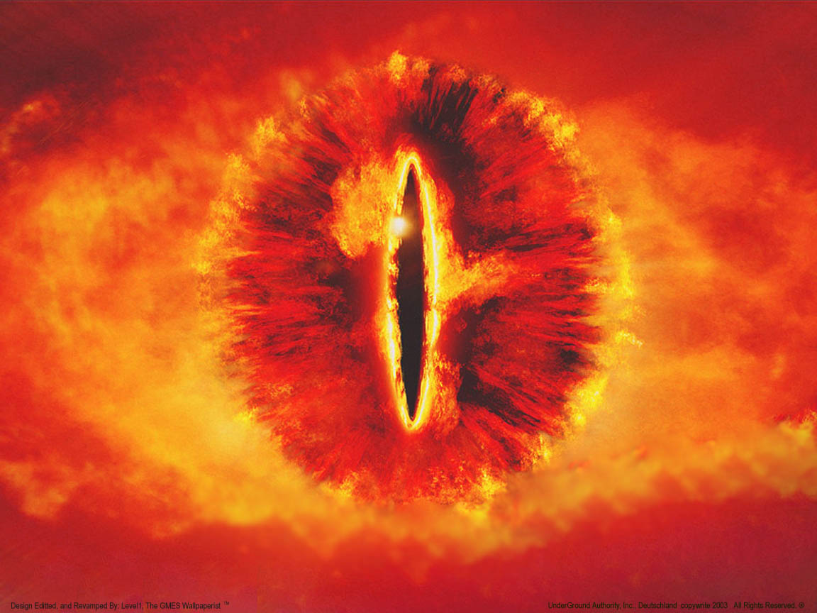The eye of Sauron, Lord of the Rings