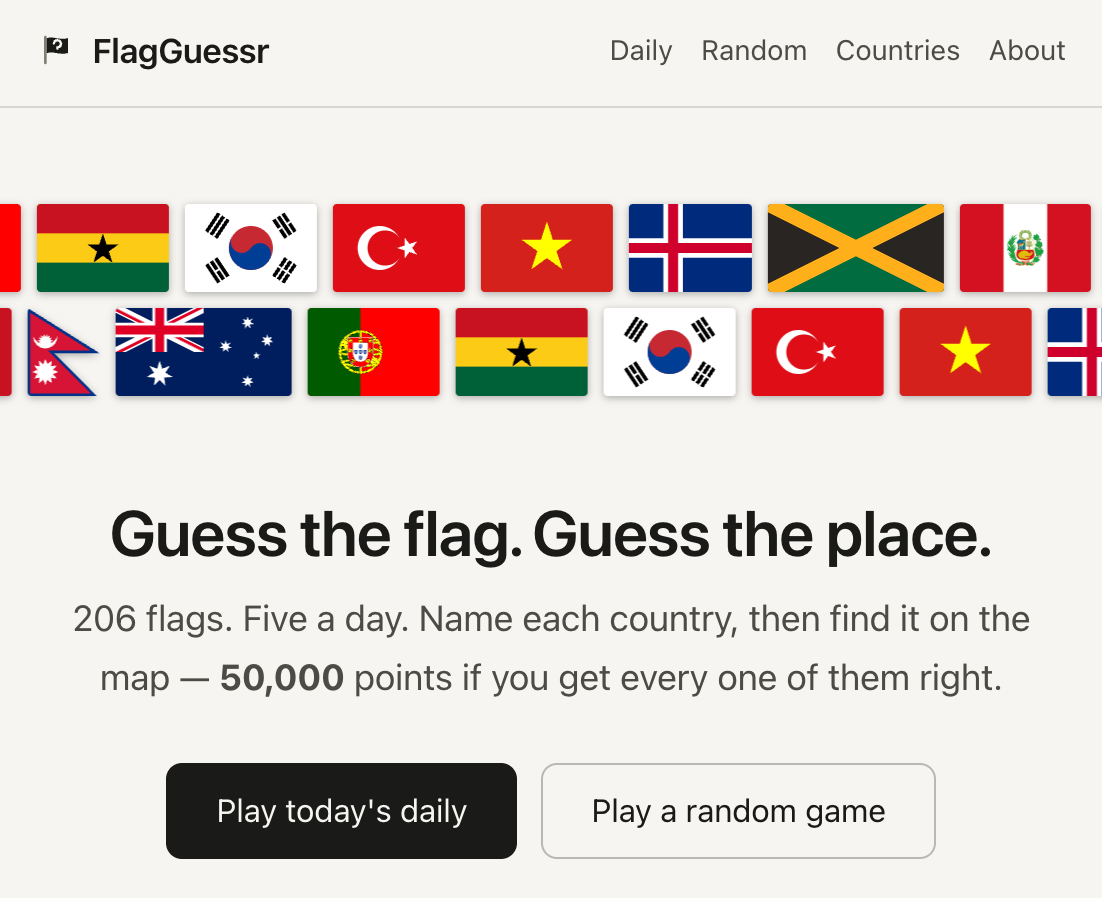 FlagGuessr: Guess the flag. Guess the place.